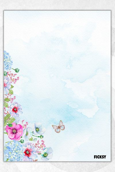 Ficksy Flower Note Paper - A5 Size - 50 Sheets - Notepad - Memopad - Memo Pad - to Do List - Notebook