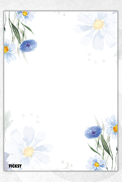 Ficksy دفتر ملاحظات A5 بدون خطوط - 50 ورقة - مذكرة - دفتر ملاحظات - ورق ملاحظات