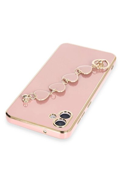 CepteToptan Myt09 Samsung Galaxy A04E Case Esila Silicone - Powder