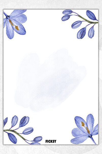 Ficksy دفتر ملاحظات A5 بدون خطوط - 50 ورقة - مذكرة - دفتر ملاحظات - ورق ملاحظات