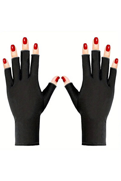 zeinapp 1 Pair Uv Protection Nail Gloves Nail Art Nailart