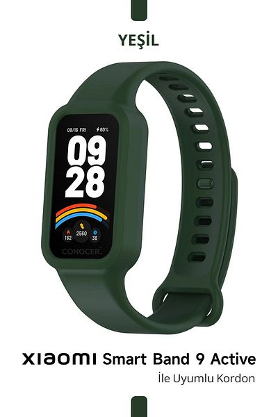 CONOCER Xiaomi Smart Band 9 Active Silicone Cord with Case Mi 9 Active High Quality Silicone Cord