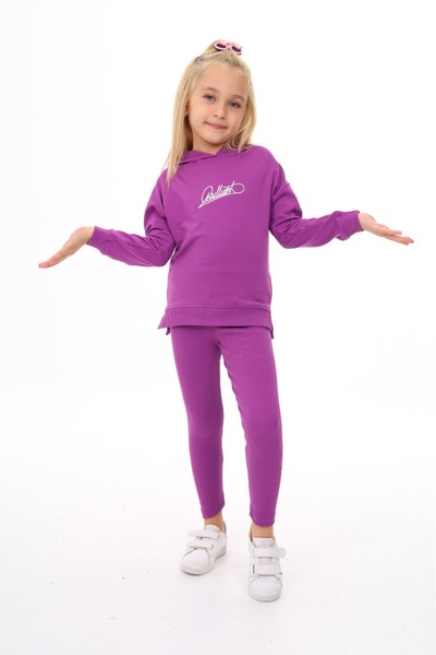 Toontoy Σετ κοριτσίστικο κολάν με κέντημα