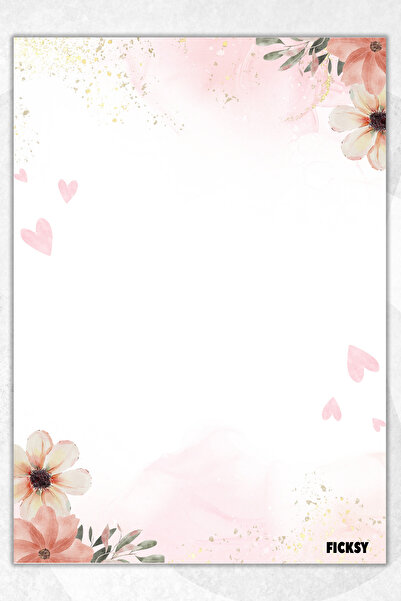 Ficksy ورق ملاحظات على شكل زهرة - مقاس A5 - 50 ورقة - مفكرة - مذكرة - مفكرة - قائمة المهام - دفتر ملاحظات