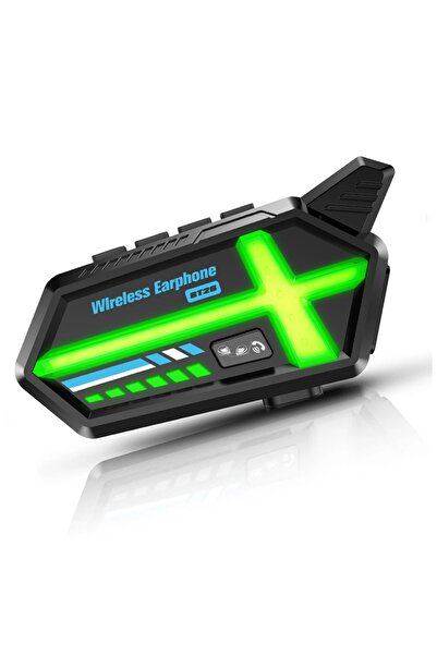 Vothoon BT26 Motosiklet Kask Kulaklık Bluetooth RGB Işıklı 2 Eşleşme Özellikli 1000 Mah Intercom