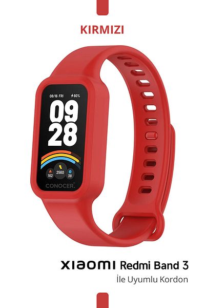 CONOCER Xiaomi Redmi Smart Band 3 Compatible Case Silicone Cord High Quality