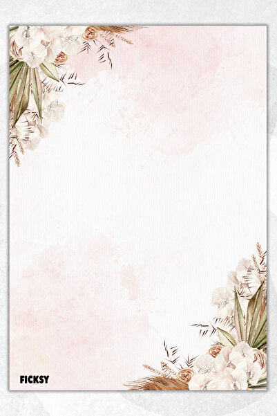 Ficksy ورق ملاحظات على شكل زهرة - مقاس A5 - 50 ورقة - مفكرة - مذكرة - مفكرة - قائمة المهام - دفتر ملاحظات