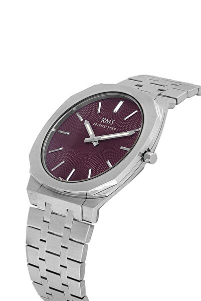 RMS Zeitmeister Rms.1.Ag1612.07 Crystal Glass Steel Cord Steel Case 5 Atm Water Resistant Metallic R