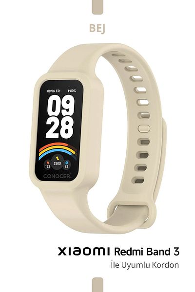 CONOCER Xiaomi Redmi Smart Band 3 Compatible Case Silicone Cord High Quality