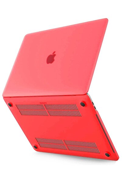 NexGen CPT83 Macbook Pro 13 2021 Macbook Buzlu Kapak - Kırmızı (NXGN)