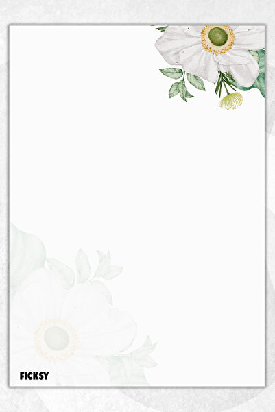 Ficksy ورق ملاحظات على شكل زهرة - مقاس A5 - 50 ورقة - مفكرة - مذكرة - مفكرة - قائمة المهام - دفتر ملاحظات