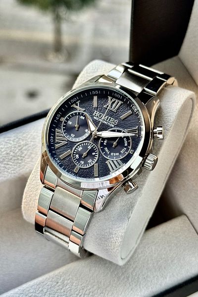 Homies Men's Wristwatch Steel Band Works All Functions Original Gift Box with Bracelet Gift.