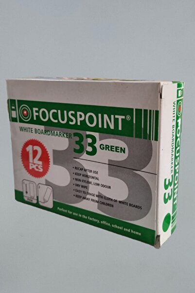 Focuspoint Yeşil Tahta Kalemi 12'li
