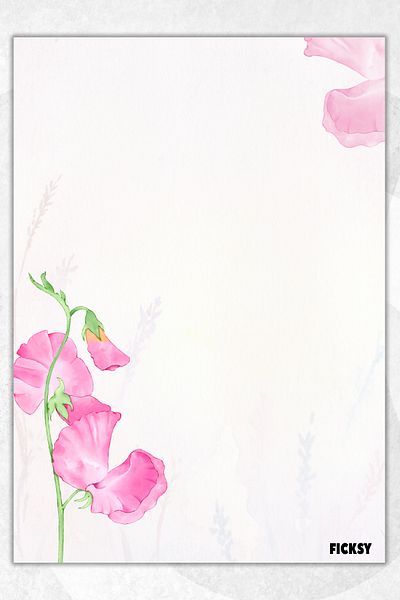 Ficksy Flower Note Paper - A5 Size - 50 Sheets - Notepad - Memopad - Memo Pad - to Do List - Notebook