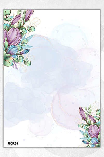 Ficksy دفتر ملاحظات A5 بدون خطوط - 50 ورقة - مذكرة - دفتر ملاحظات - ورق ملاحظات