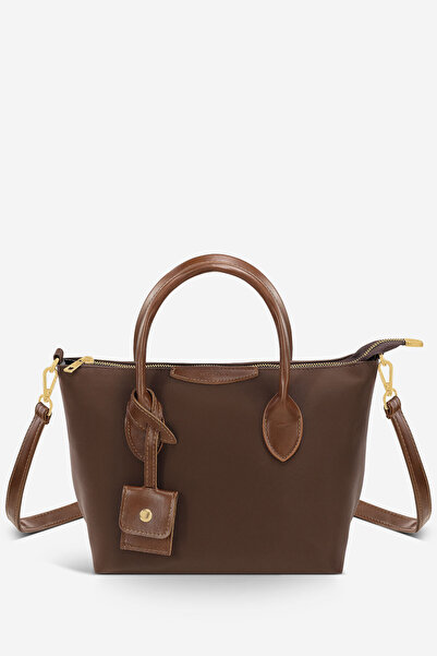 Housebags Kahverengi Retro Vintage Suya Dayanıklı Niş Tasarım Çapraz Askılı Ç...