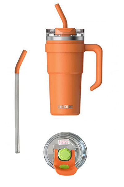 GLANCE Dodge 750 ml Trekking Mug Flask Orange