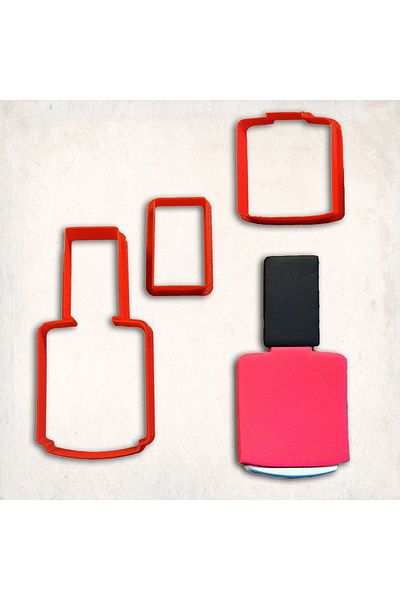 Butedo Nail Polish Detail Cookie Mold Set of 3