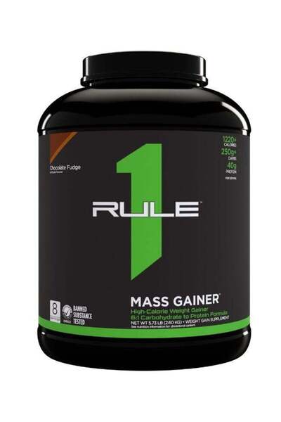 Rule 1 زيادة الوزن بنكهة فادج الشوكولاتة 5 رطل