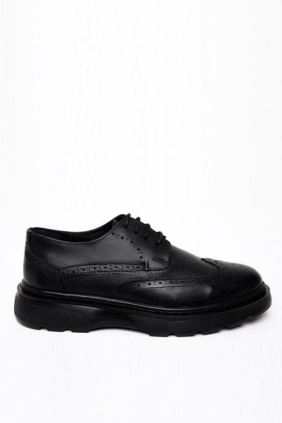 Morven Men's Black Seasonal Casual Analine Leather Shoes