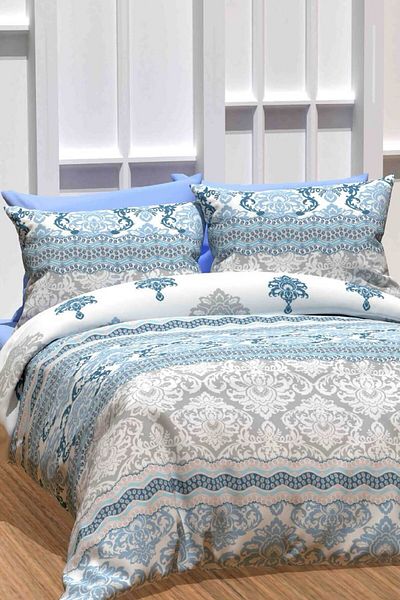 TOFİSA Blue Single Duvet Cover Set - 23729