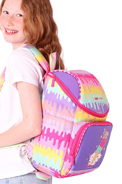 ELATAE Waterproof Fabric Girl's Multi-Eye Orthopedic Back School Bag L5247