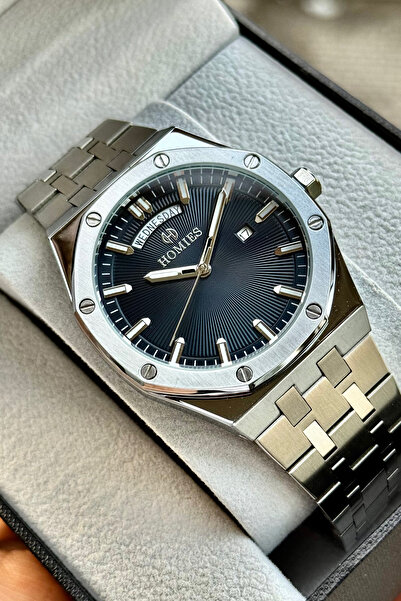 Homies Erkek Kol Saati Çelik Kordon AP Modeli Günlü ve Takvimli Orjinal Hediyelik Kutusu Bileklik Hediyeli.