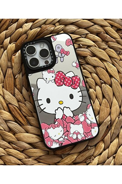 HYPERSOFT Iphone 14 Pro Max (6.7 inç) Uyumlu Casefity Aynalı Kılıf Pembe Hell...