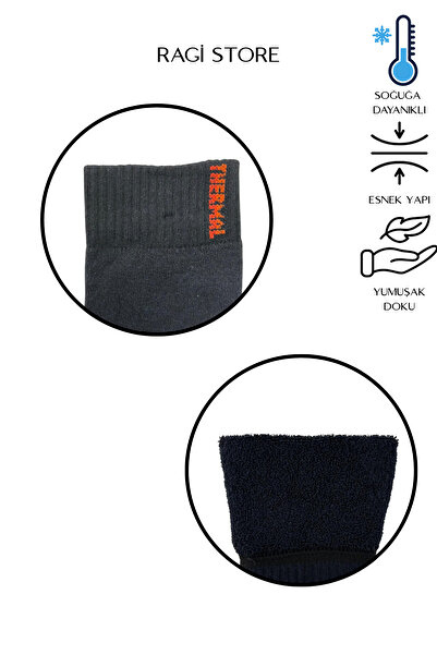 ragi store 5-пари безшовних термошкарпеток для чоловіків, темно-синього кольору