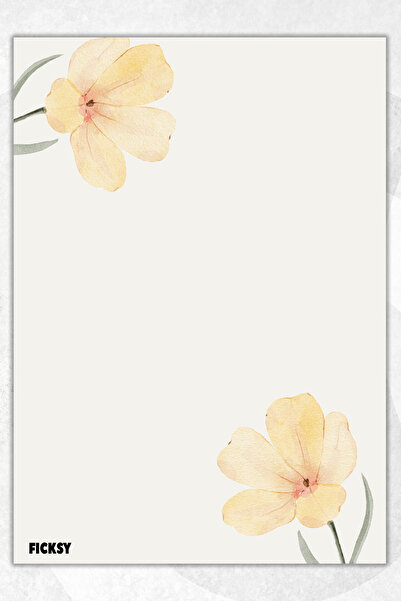 Ficksy دفتر ملاحظات A5 بدون خطوط - 50 ورقة - مذكرة - دفتر ملاحظات - ورق ملاحظات