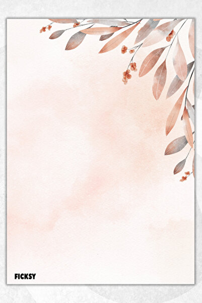 Ficksy دفتر ملاحظات A5 بدون خطوط - 50 ورقة - مذكرة - دفتر ملاحظات - ورق ملاحظات