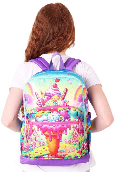 ELATAE Waterproof Fabric Girl's Multi-Eye Orthopedic Backpack School Bag L5251