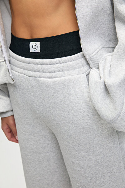 GRIMELANGE ELPIHRA Kadın Oversize Beli Lastikli Çift Cepli Grimelanj Şort & Bermuda