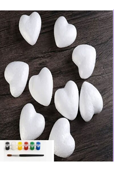 magnocandles Kendin Boya 20 parça Büyük boy taş kalp obje. Taş boyama figur e...