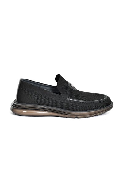 Tuna Knitwear Knitted Navy Blue Loafer Men's Shoes Eva/Tpu Sole - 3011