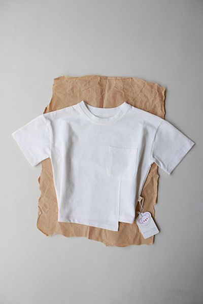 Oh La La Koala For Little Ones Asymmetrical T-Shirt with Pink Stitch Detail