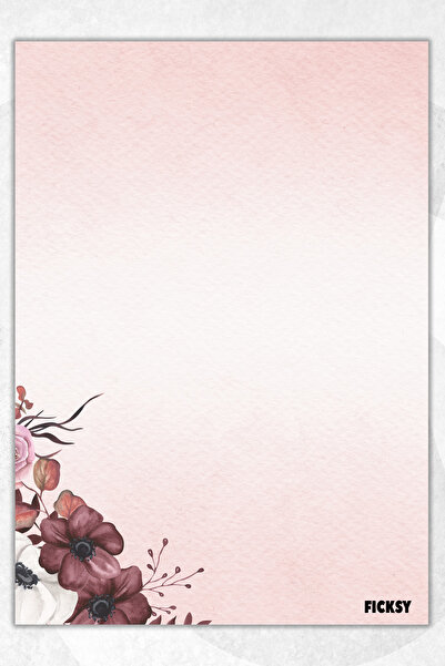 Ficksy دفتر ملاحظات A5 بدون خطوط - 50 ورقة - مذكرة - دفتر ملاحظات - ورق ملاحظات