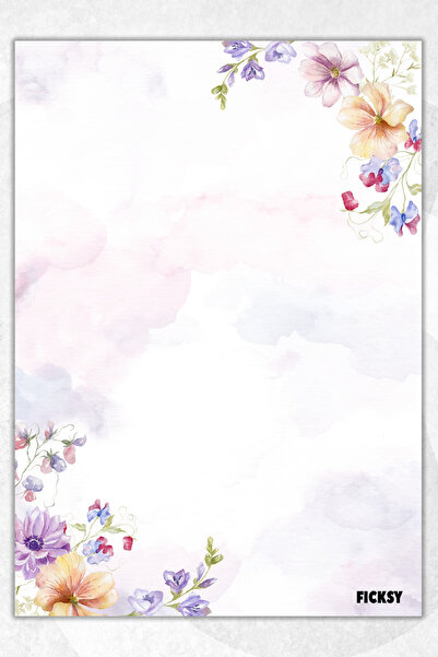 Ficksy دفتر ملاحظات A5 بدون خطوط - 50 ورقة - مذكرة - دفتر ملاحظات - ورق ملاحظات