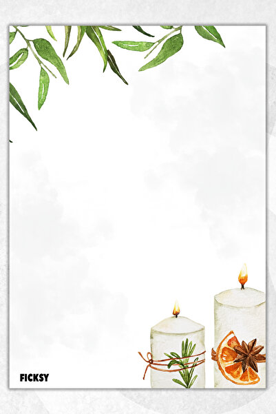 Ficksy دفتر ملاحظات A5 بدون خطوط - 50 ورقة - مذكرة - دفتر ملاحظات - ورق ملاحظات