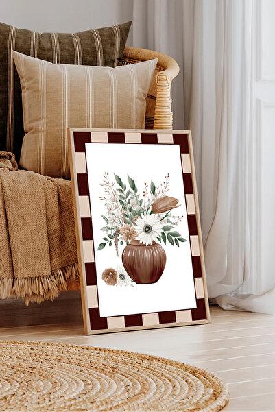 Dekorsiahome Masa dintr-o bucată cu cadru din lemn pentru sufragerie, sufrage...