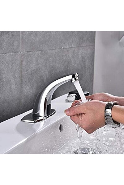 Generic Kitchen Faucet Electronic Touchless Bathroom Sink Faucet Battery Powered Automatic Motion Sensor Han