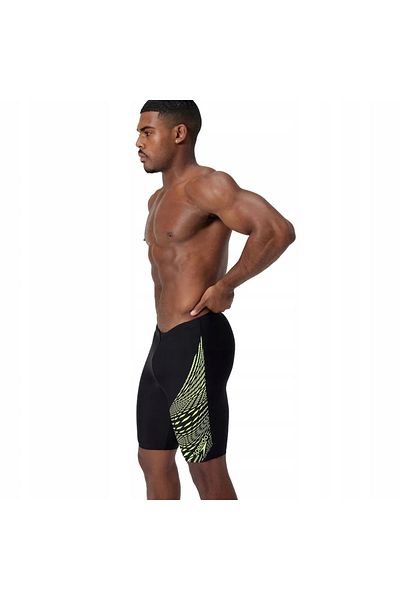 SPEEDO Medley Logo Jam-Mer Men's Swimwear Shorts Black-Green