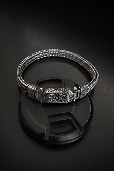 ENCİLİ SİLVER 925 Ayar Gümüş Uzak Şehir Cihan Albora Gümüş Erkek Bileklik