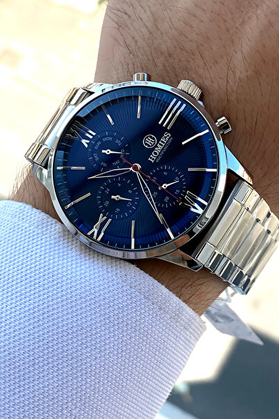 Homies Orijinal 2 Yıl Garantili Kutulu Bileklik Hediyeli Çelik Erkek Kol Saati