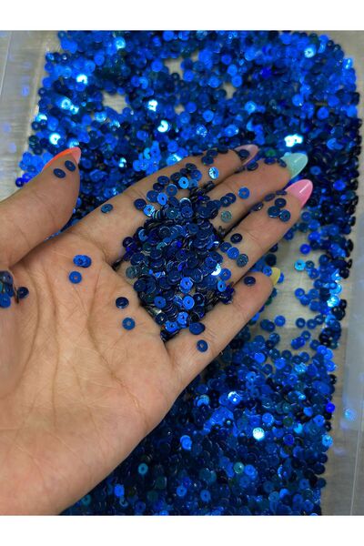 Gönülden Tasarım 23 GR 5 MM GĂURI SAKS BLUE OYA PUL PUL