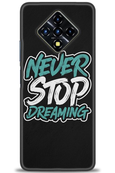 MRCİLETİSİM حافظة Infinix Zero 8 مطبوعة بدقة عالية - لا توقف أبدًا من الأحلام