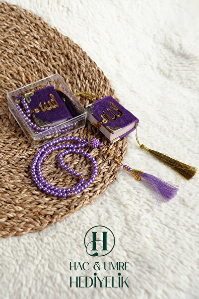 Hac Umre Hediyelik Mikro Kuran ve 99 lu Tesbih Seti | Mevlüt Hac Umre Hediyel...