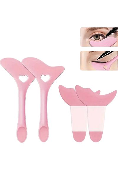 Trade Bazaar 4-Piece Eye Makeup Auxiliary Set |   Eyeliner & Eyebrow Template Apparatus |   Multifunctional Eye Makeup Tool