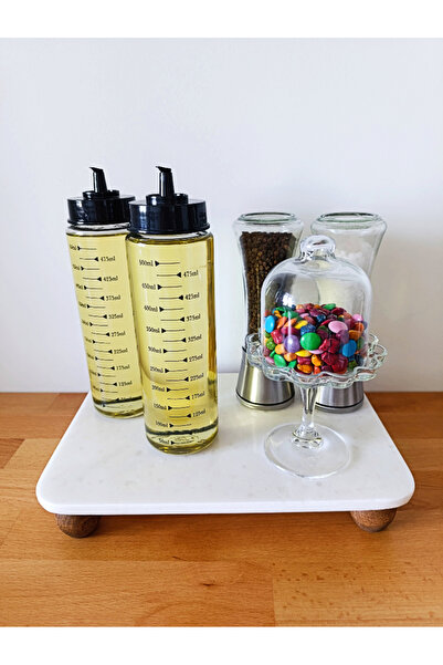 Bella Maison Mermer Dikdörtgen Sunum Standı Naturel (20x30)