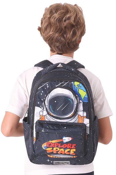 ELATAE Waterproof Fabric Boy's Multi-Eye Orthopedic Backpack School Bag L5253